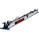 Vibratorbalk, enprofils 380 V, 6,20 meter